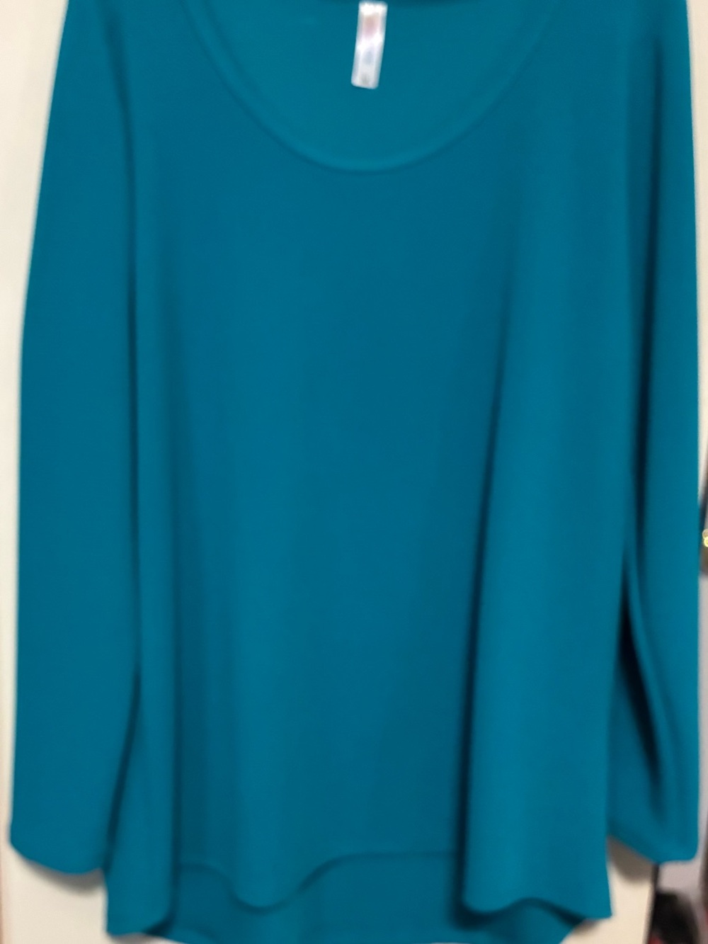 LuLaRoe Teal Long Sleeve Scoop Neck Top